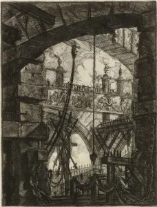 Fine Art Print of Piranesi's Imaginary Prisons, 1761
