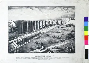 Viaduct Prints: Crimple Valley Viaduct, York and North Midland Railway Print