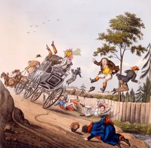 Airy Nothings, Hand-Coloured Engraving Print, 1825