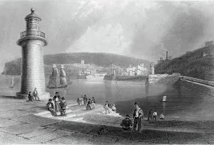 Whitehaven Harbour Print, c.1840-50 Engraving