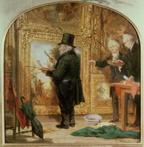 J.M.W. Turner's Varnishing Day Print features artists at the Royal Academy