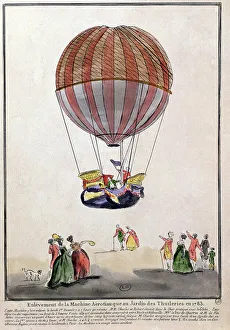 The Ascent of the Aerostat in the Jardin des Tuileries, 1st December The Ascent of the Aerostat in the Jardin des Tuileries, 1st December