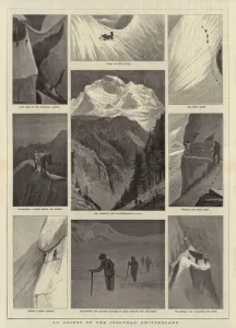 An Ascent of the Jungfrau, Switzerland (engraving) An Ascent of the Jungfrau, Switzerland (engraving)