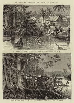 Third Anglo Ashanti War Gallery: The Ashantee War, on the March to Coomassie (engraving)