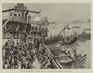 Sierra Leone Gallery: The Ashanti Expedition, Embarkation of the 2nd West India Regiment at Sierra Leone (litho)