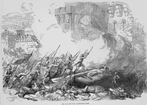 Assault of the Cashmere Gate, 1857 (engraving) Assault of the Cashmere Gate, 1857 (engraving)