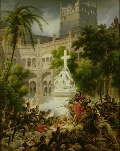 Assault on the Monastery of San Engracio in Zaragoza, 8th February 1809, 1827 (oil Assault on the Monastery of San Engracio in Zaragoza, 8th February 1809, 1827 (oil