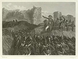 Dacre Gallery: Last assault of Saint-Jean d Acre (engraving)