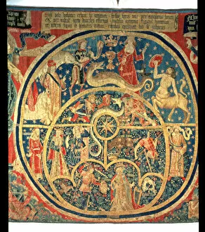 Images Dated 8th July 2005: Astrological tapestry (central detail)