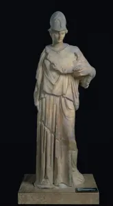 Athena with a cist, Roman copy of a 4th century BC original (marble) Athena with a cist, Roman copy of a 4th century BC original (marble)