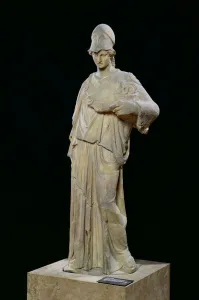 Athena with a cist, Roman copy of a 4th century BC original (marble) Athena with a cist, Roman copy of a 4th century BC original (marble)
