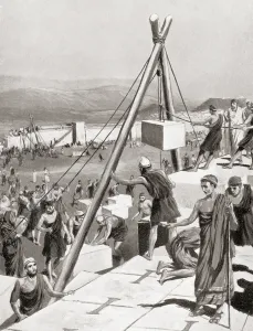 Athenians rebuilding their city under the guidance of Themistocles after the Persian Athenians rebuilding their city under the guidance of Themistocles after the Persian