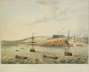 Lake Ontario Gallery: Attack on Fort Oswego, Lake Ontario, N. America. May 6th 1814, Noon