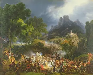 Attack on a large convoy at Salinas, Biscay, 25th May 1812 (oil on canvas) Attack on a large convoy at Salinas, Biscay, 25th May 1812 (oil on canvas)