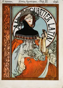 Au Quartier Latin, 1898 (lithograph in colours) Au Quartier Latin, 1898 (lithograph in colours)