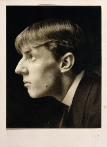 Aubrey Beardsley, 1894, 1894 (photogravure, mounted on buff paper, gilt paper border) Aubrey Beardsley, 1894, 1894 (photogravure, mounted on buff paper, gilt paper border)