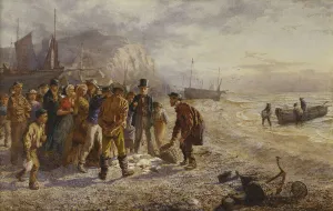 The Auction, 1864 (watercolour heightened with white) The Auction, 1864 (watercolour heightened with white)