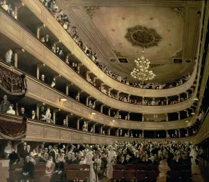The Auditorium of the Old Castle Theatre, 1888 (oil on canvas) The Auditorium of the Old Castle Theatre, 1888 (oil on canvas)