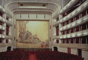 Austrians Gallery: Auditorium of the Viennese State Opera House showing a scene from 'Orpheus', destroyed in 1945