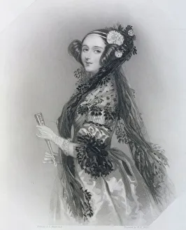 Augusta Ada King, Countess of Lovelace (1815-52), 1852 (etching) Augusta Ada King, Countess of Lovelace (1815-52), 1852 (etching)