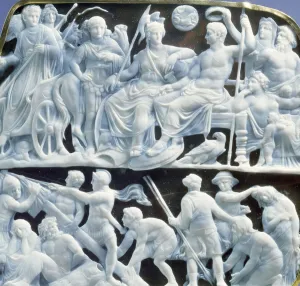 Augustan cameo, after 10 AD (onyx) (detail) (see also 66579) Augustan cameo, after 10 AD (onyx) (detail) (see also 66579)