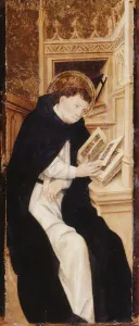 An Augustine Monk reading an Anthiphonary (oil on panel) An Augustine Monk reading an Anthiphonary (oil on panel)