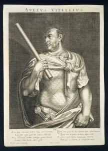 Aullus Vitellius Emperor of Rome 68 AD engraved by Aegidius Sadeler (1570-1629 Aullus Vitellius Emperor of Rome 68 AD engraved by Aegidius Sadeler (1570-1629