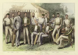 Flannels Gallery: The Australian Cricketers (coloured engraving)