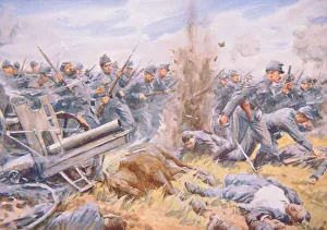 War & Military Scenes: 20th Century Gallery: The Austrians at bay before Lemberg, 1915 (colour litho)