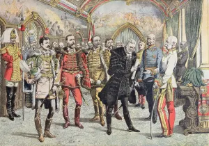 Austro-Hungarian Crisis - reception of Hungarian magnates by Emperor Franz Josef Austro-Hungarian Crisis - reception of Hungarian magnates by Emperor Franz Josef