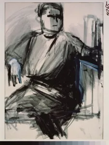 Autoportrait (Self Portrait), 1934 (watercolour) Autoportrait (Self Portrait), 1934 (watercolour)