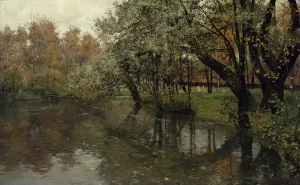 Autumn day by the Akerselva, 1882 (oil on canvas) Autumn day by the Akerselva, 1882 (oil on canvas)