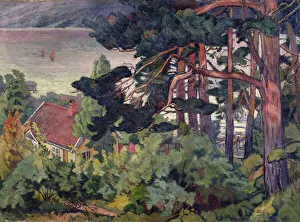 Autumn by the Kristiana Fjord, 1912 (oil on canvas)