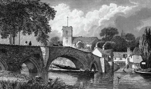 Aylesford Church and Bridge, engraved by B. Winkles, published 1829 (engraving) Aylesford Church and Bridge, engraved by B. Winkles, published 1829 (engraving)