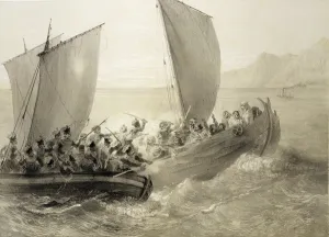 Azov Cossacks Boarding a Turkish Corsair full of Cherkessk women on the Coast of Azov Cossacks Boarding a Turkish Corsair full of Cherkessk women on the Coast of