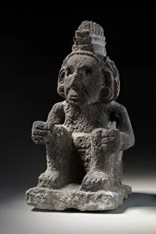 An Aztec stone figure of a Macuilxochitl, c.1200-1521 (stone) An Aztec stone figure of a Macuilxochitl, c.1200-1521 (stone)