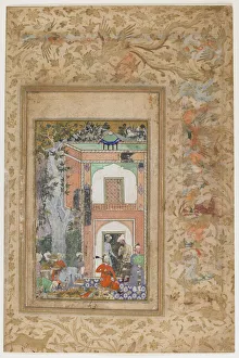 Babur Entertains in Sultan Ibrahim Lodi's Palace, c Babur Entertains in Sultan Ibrahim Lodi's Palace, c