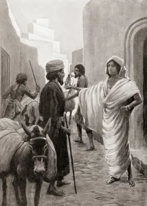 Babylonian votaress despatching a caravan for trade, from Hutchinson' Babylonian votaress despatching a caravan for trade, from Hutchinson'