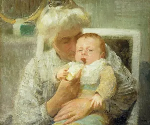 The Baby's Bottle, (oil on canvas) The Baby's Bottle, (oil on canvas)