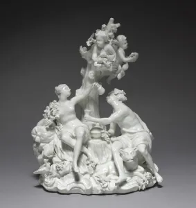 Bacchus and Venus, manufacturer Tournay Factory, Belgium, c.1755 (porcelain) Bacchus and Venus, manufacturer Tournay Factory, Belgium, c.1755 (porcelain)