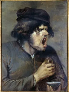 The bad doctor A man who climbs while drinking a medicine The bad doctor A man who climbs while drinking a medicine