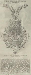 Badge and Chain for the Royal Institute of British Architects (engraving) Badge and Chain for the Royal Institute of British Architects (engraving)
