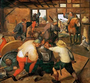 Bagarre entre soldats et paysans - Brawl between soldiers and peasants - Marten van Cleve, the Elder (1527-1581) Bagarre entre soldats et paysans - Brawl between soldiers and peasants - Marten van Cleve, the Elder (1527-1581)