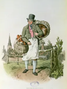 The Baker from, Costume of Great Britain (print) The Baker from, Costume of Great Britain (print)