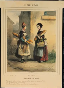 The Bakers Art, plate number 27 from the Les Femmes de Paris series The Bakers Art, plate number 27 from the Les Femmes de Paris series