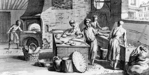 The Bakery, illustration from Diderots Encyclopedia, 1770 (engraving) The Bakery, illustration from Diderots Encyclopedia, 1770 (engraving)