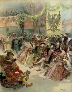 Bal at the court of the king of France, Francois 1st (1494-1547) Bal at the court of the king of France, Francois 1st (1494-1547)