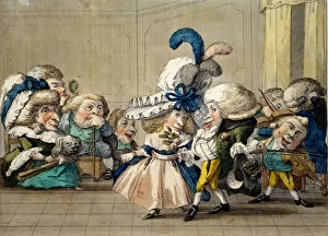 The Ball, c.1790 (hand-coloured engraving)