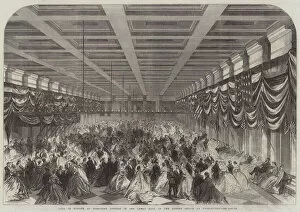 Ball in Honour of President Lincoln in the Great Hall of the Patent Office at Washington (engraving)