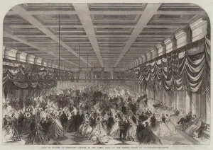 Ball in Honour of President Lincoln in the Great Hall of the Patent Office at Washington (engraving) Ball in Honour of President Lincoln in the Great Hall of the Patent Office at Washington (engraving)